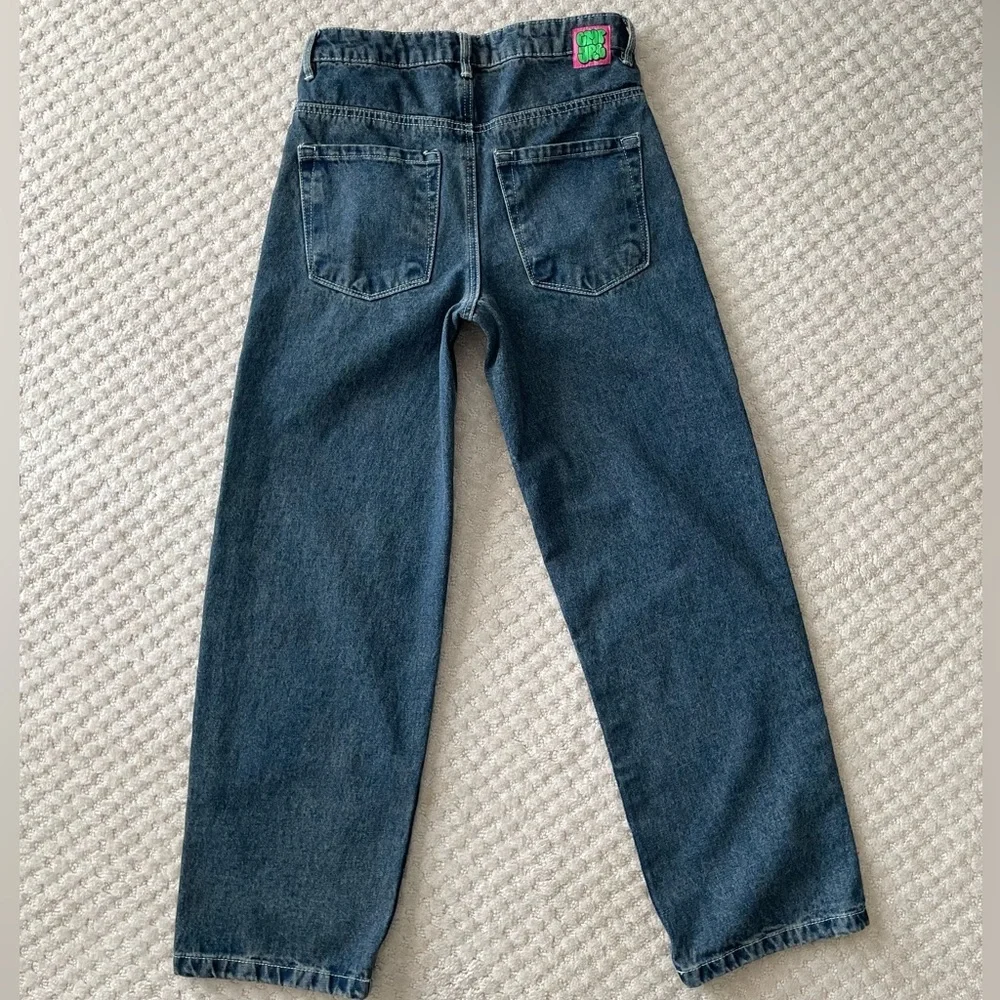 Empyre Loiter Blue Straight Leg Jeans High Waisted Denim Dark Wash 2 Zumiez - Picture 10 of 13